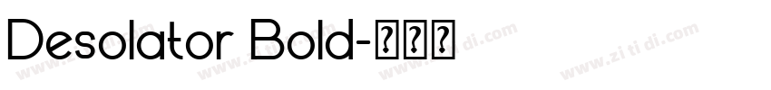Desolator Bold字体转换 Desolator Bold字体转换